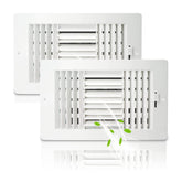 FanGoFast 2-pack vent cover front view for quick ceiling installation