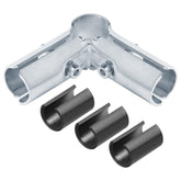 Fanmao 90-degree connector for 3/4 EMT in use to form sturdy conduit corners