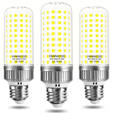 FanNicoo E26 LED corn bulb pack of 3 for bright 6500K daylight in living spaces