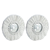 Fanxiang 10-inch white flannel airway buffing wheel closeup for cooler polishing