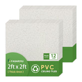 Fasarxiu 24x24 printed pro ceiling tile waterproof—durable and easy to clean.