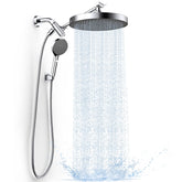 FASDUNT high pressure rain shower head provides immersive rainfall coverage for full-body rinse
