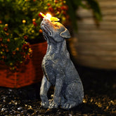 Fashionoda garden dog statue with butterfly adds welcoming charm to outdoor spaces.