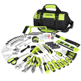 FASTPRO 267-piece tool set with open bag for quick DIY access.