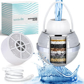 Feels Like Om Advanced Bathtub Water Filter with 10-stage filtration for cleaner bath water.