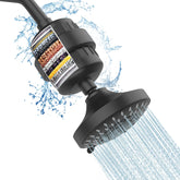 FEELSO shower head filter combo in chrome finish for a smoother, cleaner rinse
