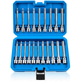 Feikenee 20PCS extra-long Allen hex bits in case for deep-fastener access.