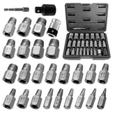 Feikenee screw extractor set in case layout for easy selection