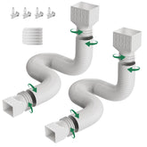 FEILAYDUN downspout extension extended to 66 inches for efficient drainage