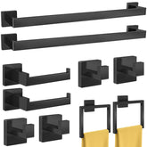 FEILERN 24-inch towel bar in matte black for a coordinated bathroom