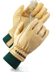FEISHDEK winter gloves with waterproof cowhide leather protect hands in cold weather