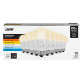 Feit Electric A19 LED bulb in 2700K warm white for cozy living spaces.