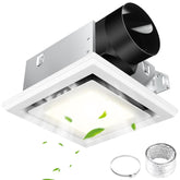 FEITON bathroom exhaust fan light front view with quiet performance