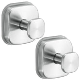 Fenas no-drill suction hooks in brushed nickel demonstrate 11lb capacity on glass.