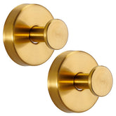 Fenas brushed gold suction hooks grip towels securely on shower wall