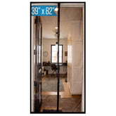 Fenestrelle magnetic screen door header adjustment demonstrates flexible fit for varied door frames.