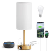 Fenmzee Gold Nightstand Lamp base for warm bedside ambiance