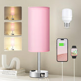 Fenmzee pink lamp with touch control for bedside brightness adjustment