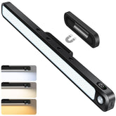 Ferswe 5W motion sensor light bar with magnetic mount illuminates a dark cabinet