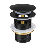 FERUERW pop-up drain kit front view showing copper construction for freestanding tubs and a sleek finish