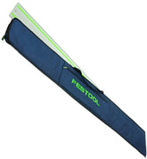 Festool carrying case nylon-detail highlights rugged fabric protecting rails.