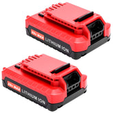 Fhybat two-pack PCC680L PCC681L batteries for extended tool runtime.