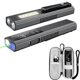 FIDOPOKK 5-in-1 flashlight on dark trail delivering bright light