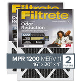 Filtrete 16x20x1 two-pack closeup showing pleated filtration for cleaner air