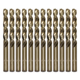 FiLwW cobalt drill bits 3-8in set case shows organized precision for metal and wood drilling