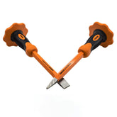 Finder 12-inch flat-head chisel for precise masonry work and clean splits.