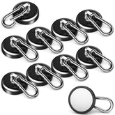 FINDMAG heavy-duty magnetic hook base attached to metal panel for secure vertical hold