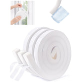 Fioxcomko dense foam tape with strong adhesion sealing tight door gaps.