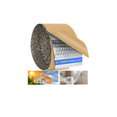 Fioxcomko double bubble insulation roll applied to a pipe for heat reflection