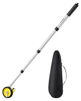 Firecore measuring wheel with four-section telescoping handle for easy transport and storage