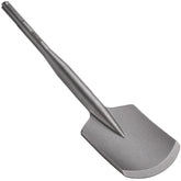 Firecore SDS Max Clay Spade blade edge for faster clay penetration.