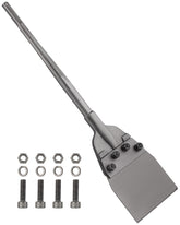 Firecore SDS Max floor scraper blade close-up for efficient tile removal.