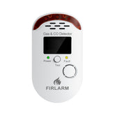 Firlarm gas leak detector plug-in with clear display for quick kitchen safety monitoring.