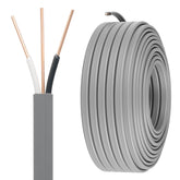 FIRMERST 14/2 UF wire for direct burial with copper ground for outdoor reliability.