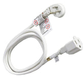 FIRMERST 1875W extension cord with flat plug fits tight spaces for improved outlet access