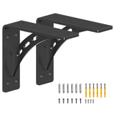 Firmetal 7x6 shelf bracket front view, supports heavy loads up to 1100 pounds per pair.