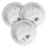 First Alert SMI105-AC smoke alarm front view showing compact design for reliable home protection.