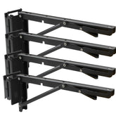 Fistihon 12-inch e-track bracket folded for trailer space savings