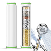 Fitespot 2-pack filter cartridge exposed, showing filtration media for cleaner daily showers.
