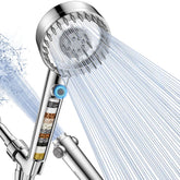 Fitespot filtered shower head with handheld setup for easy installation and spa-like rinse.