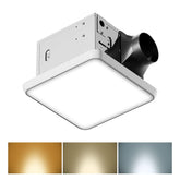 Fitop bathroom exhaust fan with light 130 CFM moisture control
