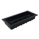 Fittes Framed Floor Vent Lite frame close-up showcasing a sleek matte black finish for modern floor integration.
