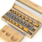 FivePears Forstner bits set 16pcs one-half-inch to three-inch for precise wood holes