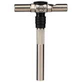 Fix It Sticks ratcheting T-Way wrench with locking hex drive for quick, secure bit changes.