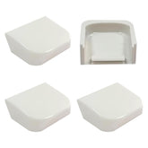 FIXECOZ hinge base covers kit in white, quick refresh for Kohler toilet seats