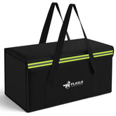 FLASLD large fireproof document bag open view with spacious interior for passports and documents